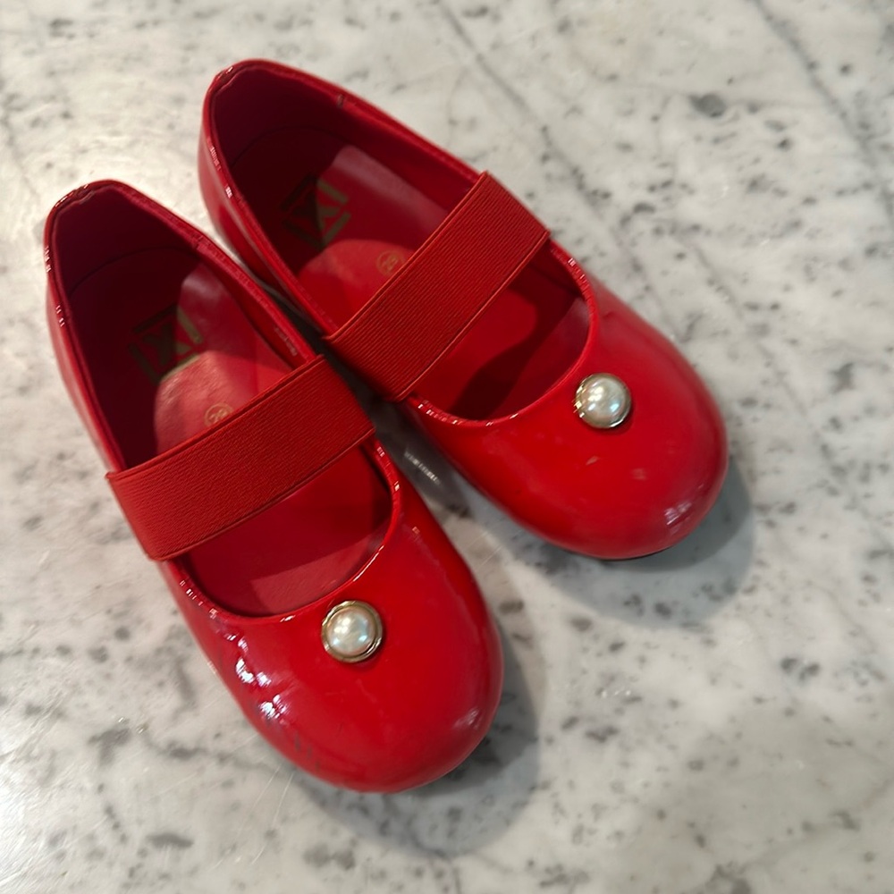 Luxelim shoes red patent leather with pearl